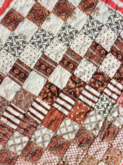 Superb Postage Stamp Patchwork Quilt