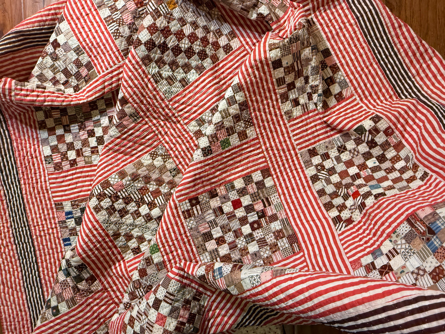 Superb Postage Stamp Patchwork Quilt