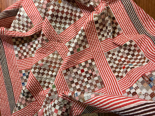 Superb Postage Stamp Patchwork Quilt