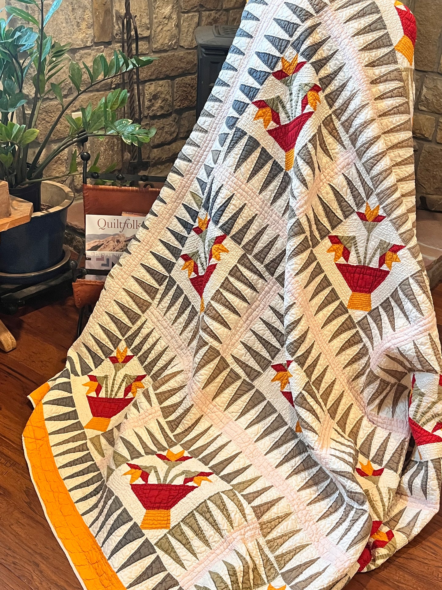 Sawtooth Rocky Mountain North Carolina Lily Quilt