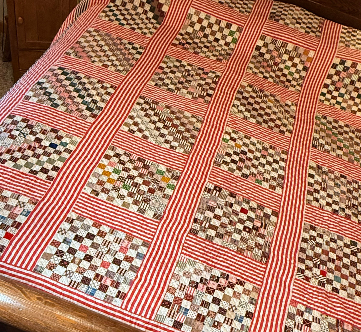 Superb Postage Stamp Patchwork Quilt