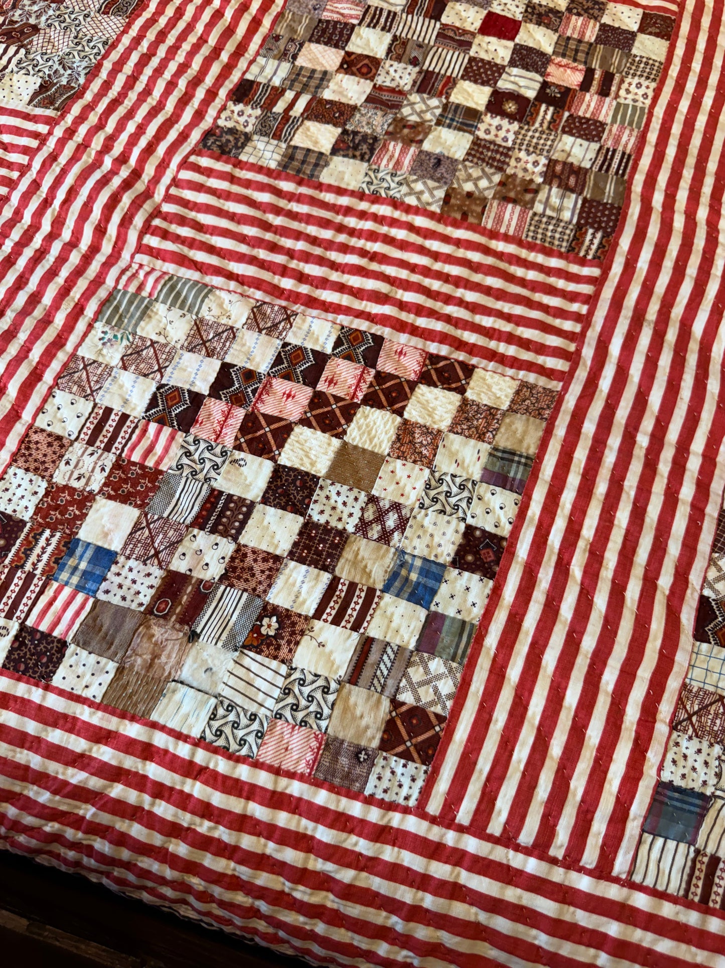 Superb Postage Stamp Patchwork Quilt