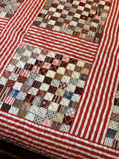 Superb Postage Stamp Patchwork Quilt
