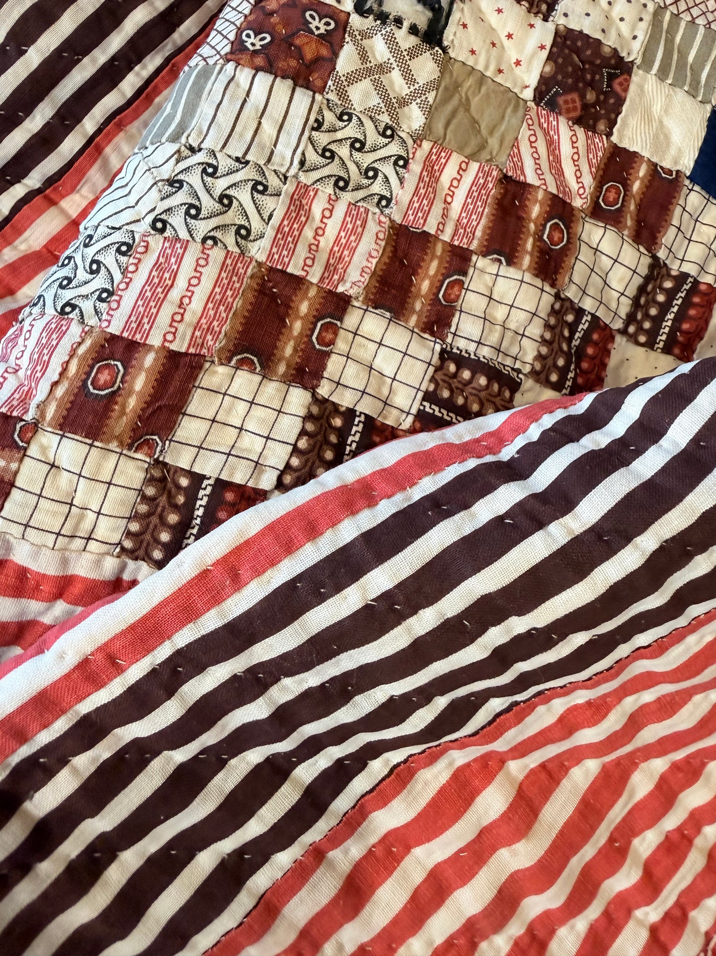 Superb Postage Stamp Patchwork Quilt
