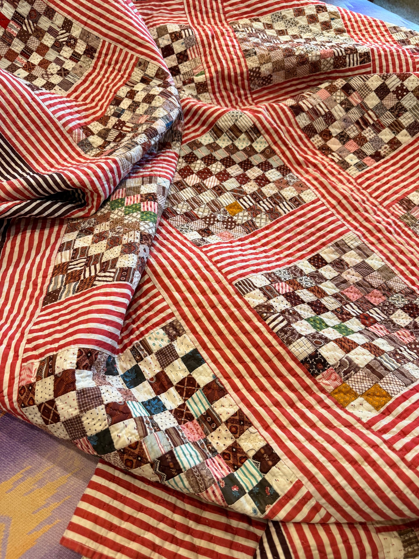 Superb Postage Stamp Patchwork Quilt