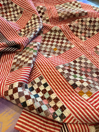 Superb Postage Stamp Patchwork Quilt