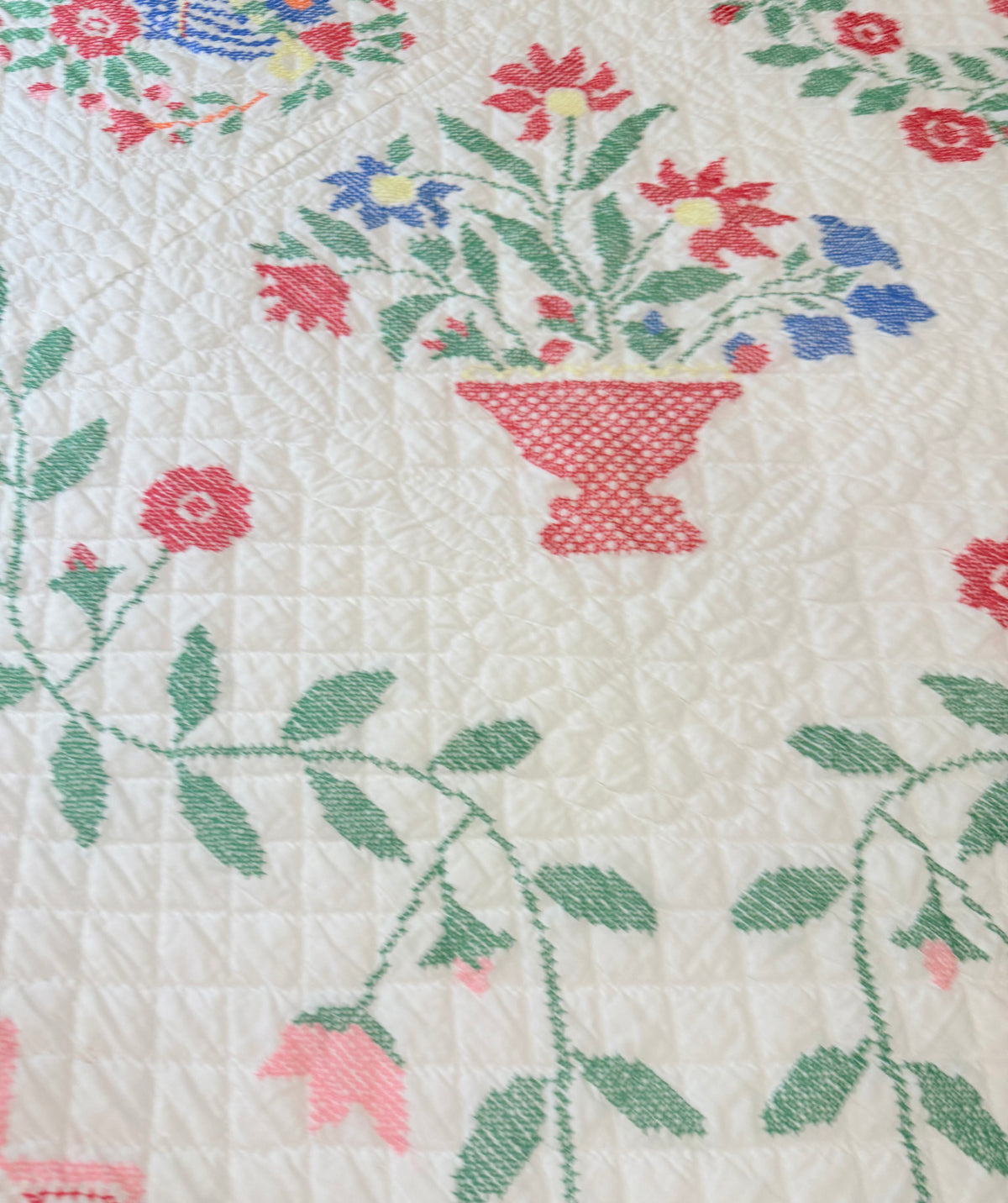 Baltimore Brides Vintage Quilt- Dated 1982 with makers name