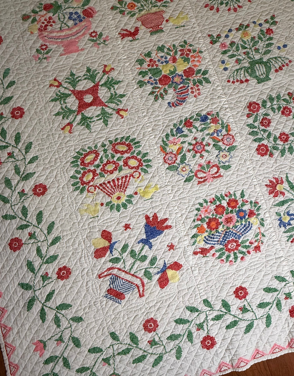 Baltimore Brides Vintage Quilt- Dated 1982 with makers name