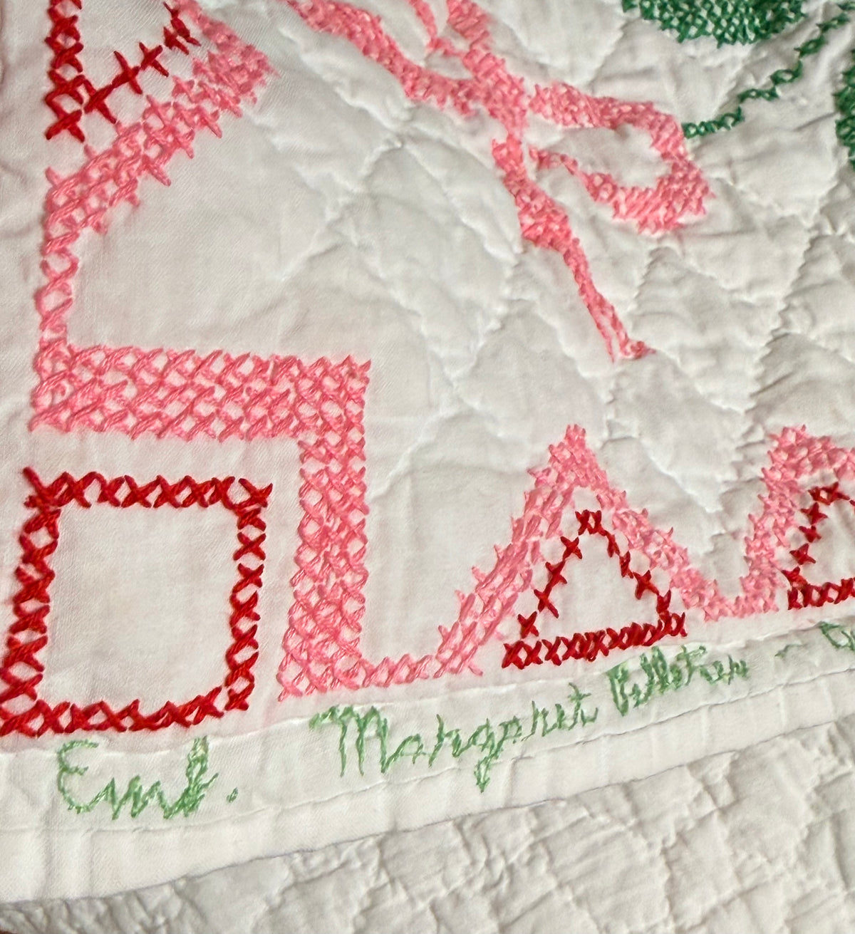 Baltimore Brides Vintage Quilt- Dated 1982 with makers name