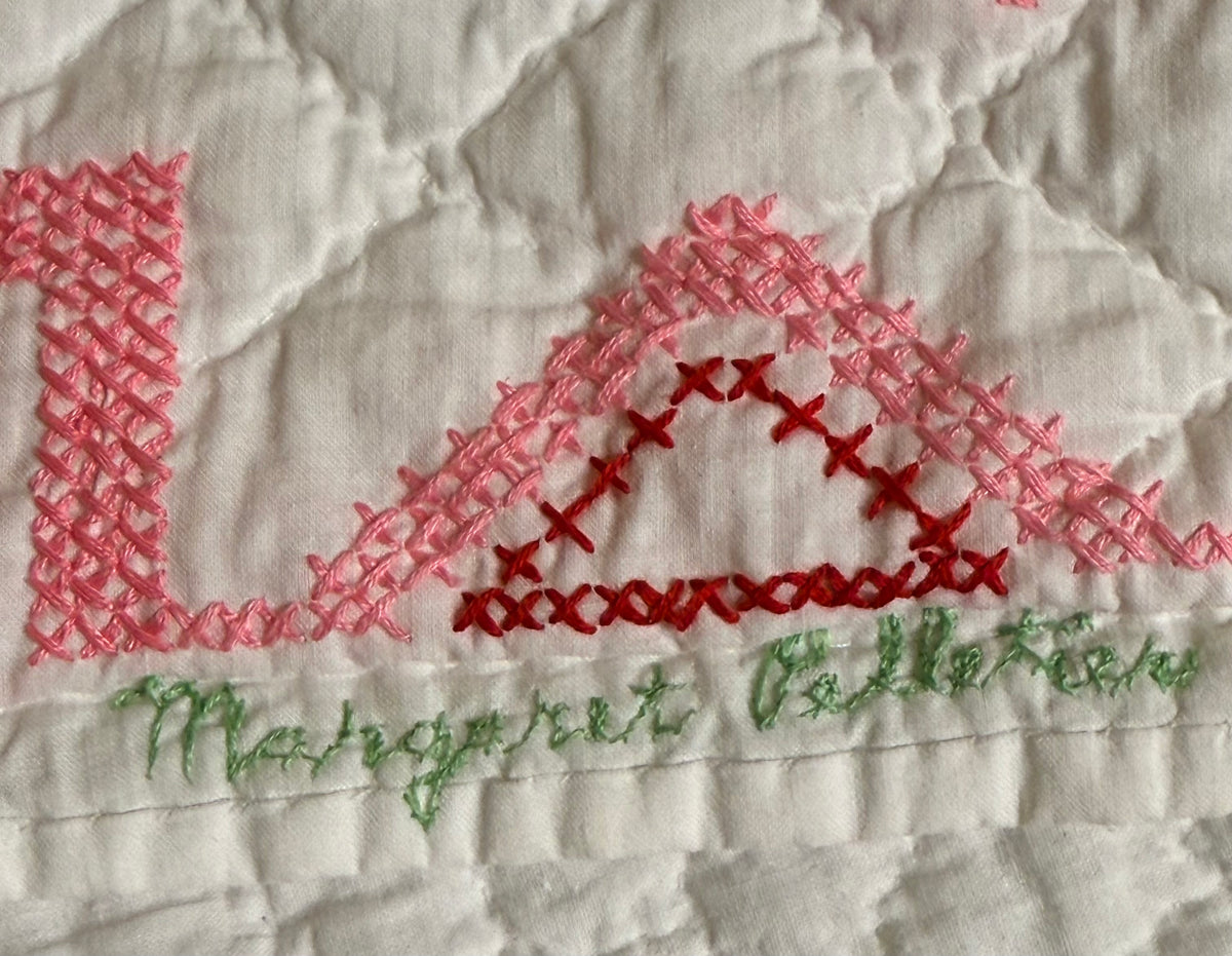 Baltimore Brides Vintage Quilt- Dated 1982 with makers name