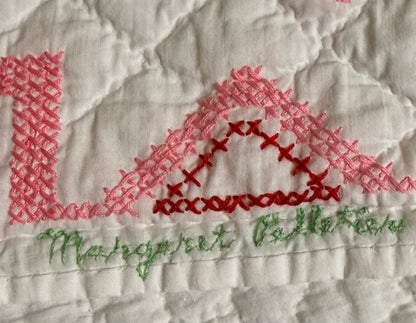 Baltimore Brides Vintage Quilt- Dated 1982 with makers name