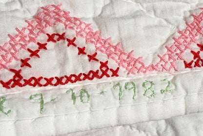 Baltimore Brides Vintage Quilt- Dated 1982 with makers name