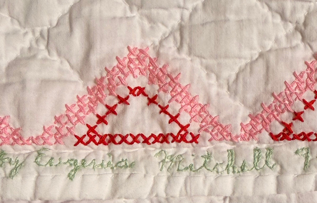 Baltimore Brides Vintage Quilt- Dated 1982 with makers name