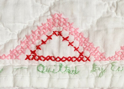 Baltimore Brides Vintage Quilt- Dated 1982 with makers name