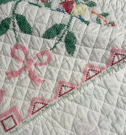 Baltimore Brides Vintage Quilt- Dated 1982 with makers name