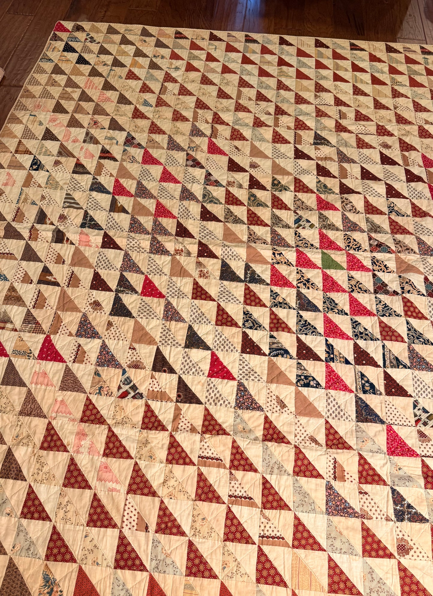 Flock of Geese Scrappy Quilt