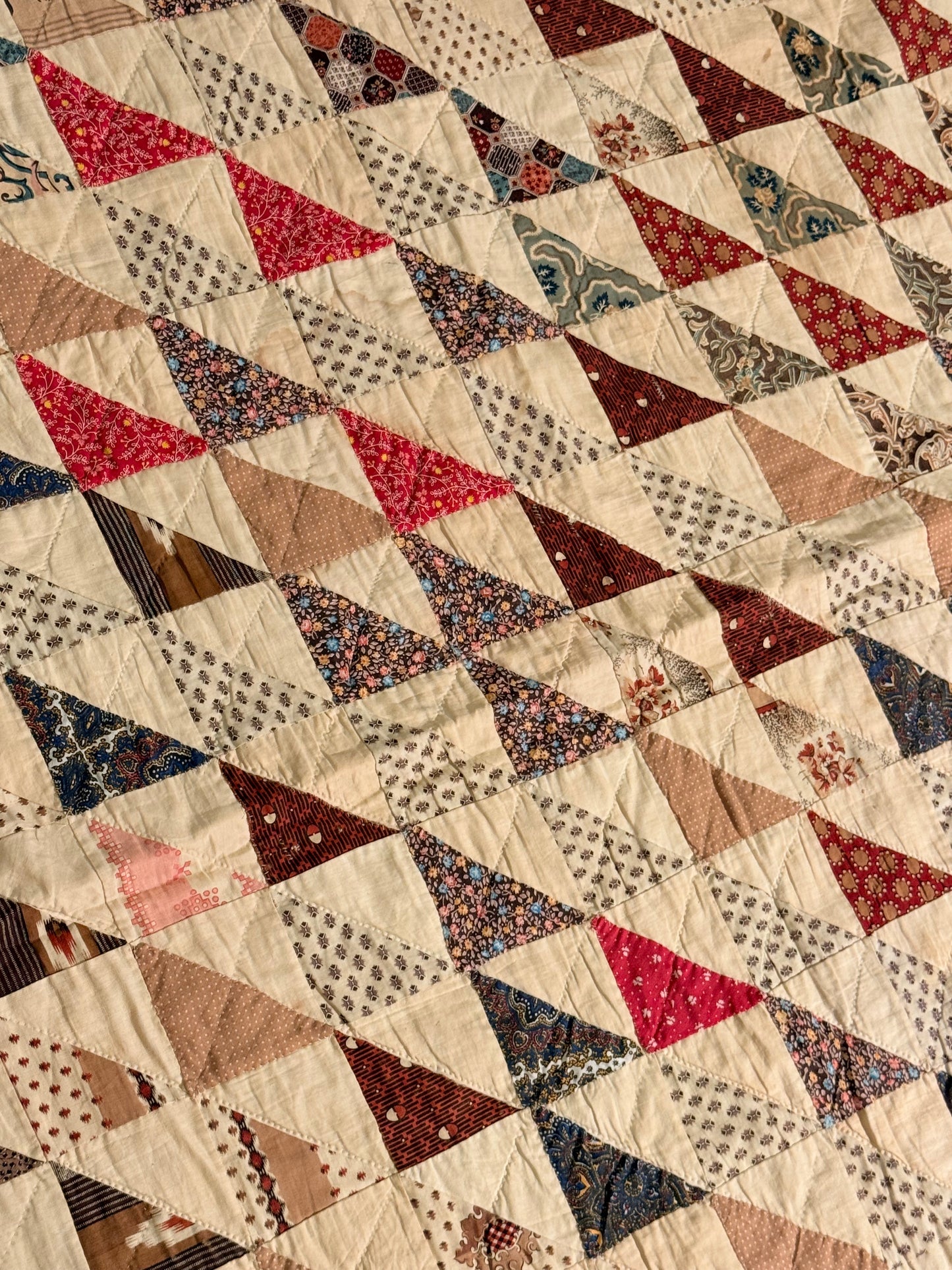 Flock of Geese Scrappy Quilt