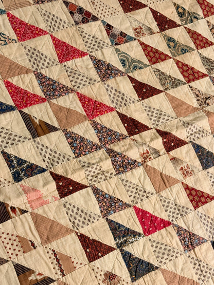Flock of Geese Scrappy Quilt