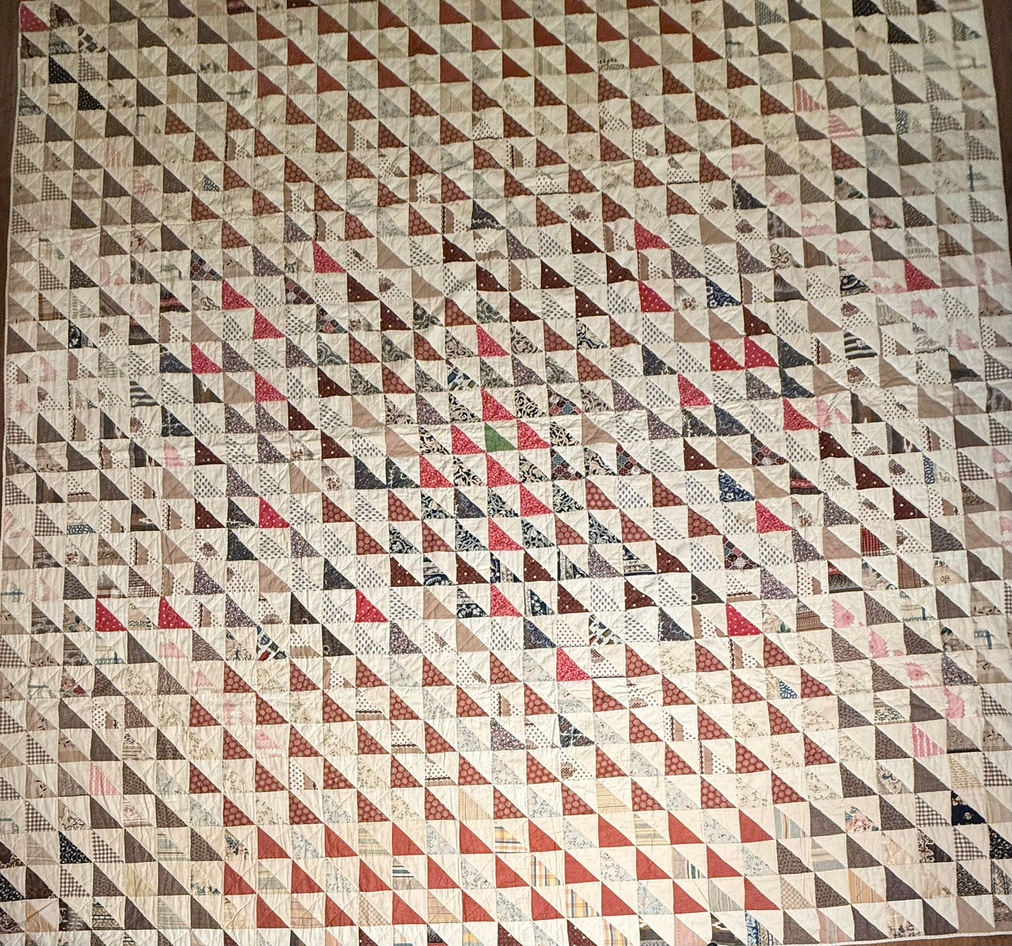 Flock of Geese Scrappy Quilt