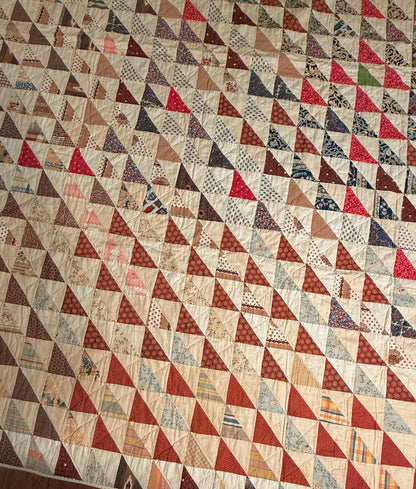 Flock of Geese Scrappy Quilt