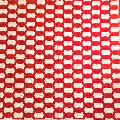 1893 Lovers Link Quilt - Signed and Dated