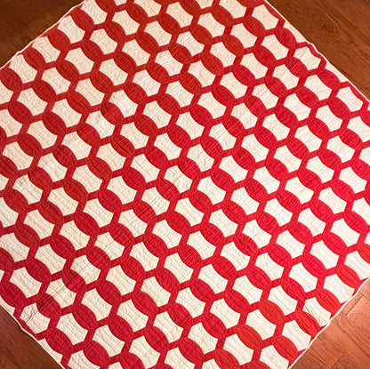 1893 Lovers Link Quilt - Signed and Dated