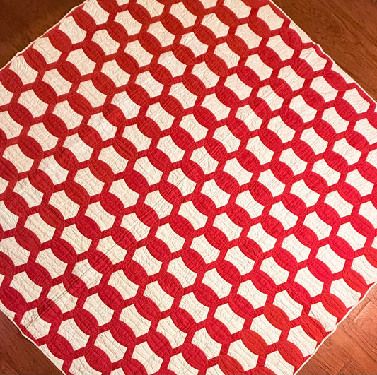 1893 Lovers Link Quilt - Signed and Dated