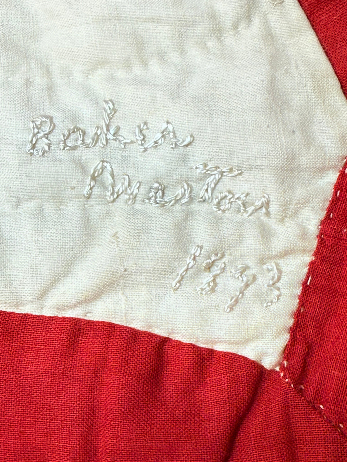 1893 Lovers Link Quilt - Signed and Dated