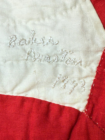 1893 Lovers Link Quilt - Signed and Dated