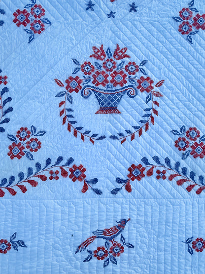 Vintage Americana Eagle Bicentennial Quilt