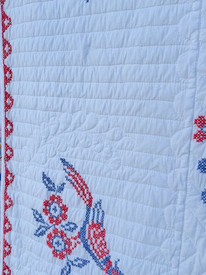 Vintage Americana Eagle Bicentennial Quilt