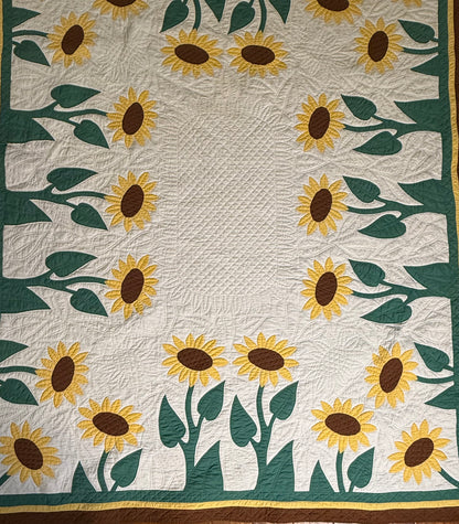 Amazing Sunflower Appliqué Quilt- A Mountain Mist Pattern