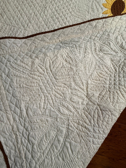 Amazing Sunflower Appliqué Quilt- A Mountain Mist Pattern