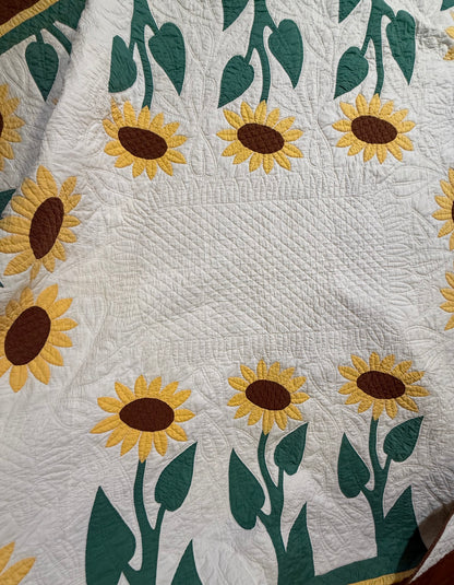 Amazing Sunflower Appliqué Quilt- A Mountain Mist Pattern