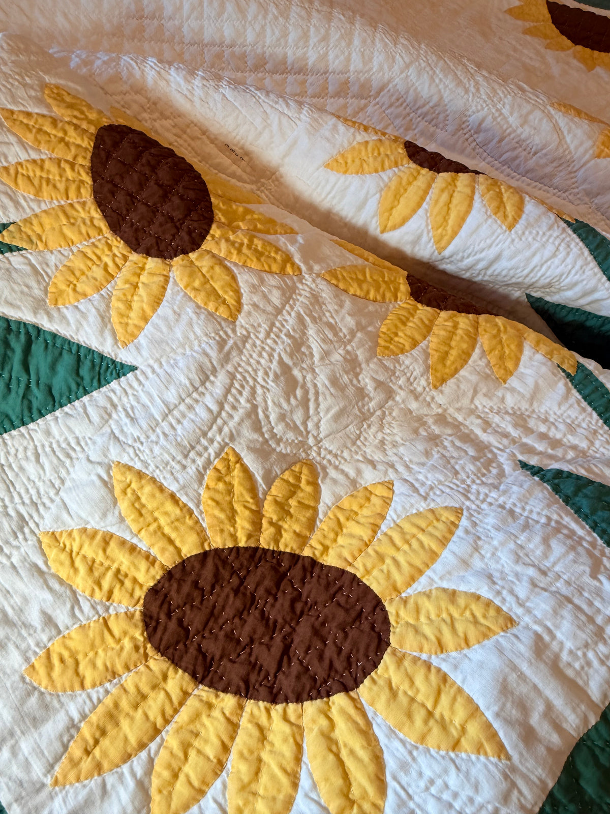 Amazing Sunflower Appliqué Quilt- A Mountain Mist Pattern
