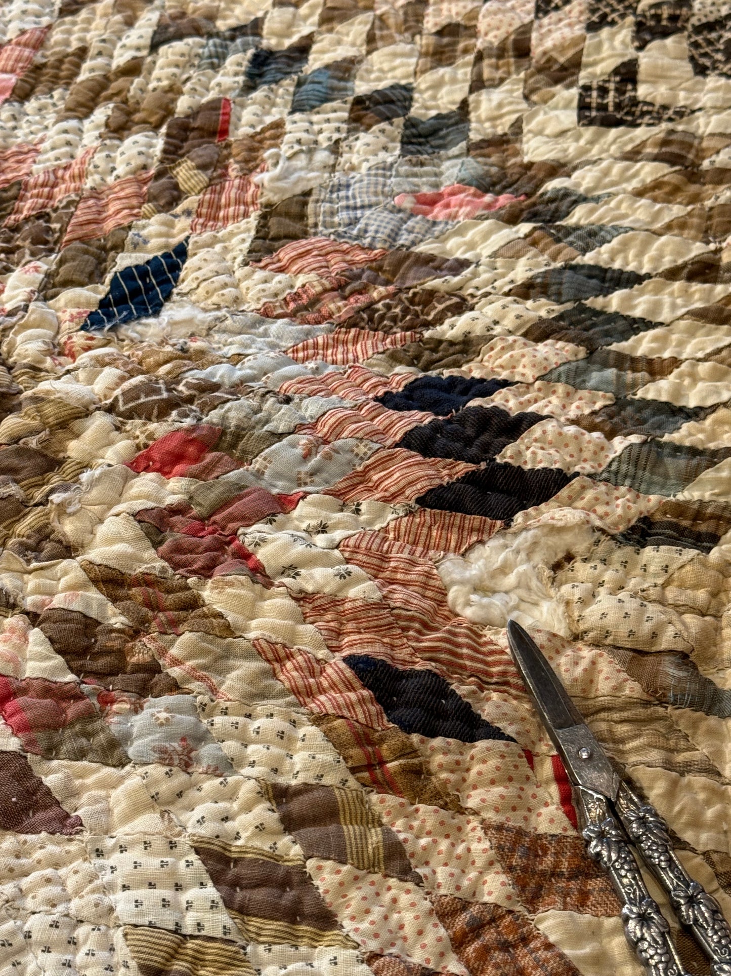 Southern  Star and Bars with Patchwork Border Quilt