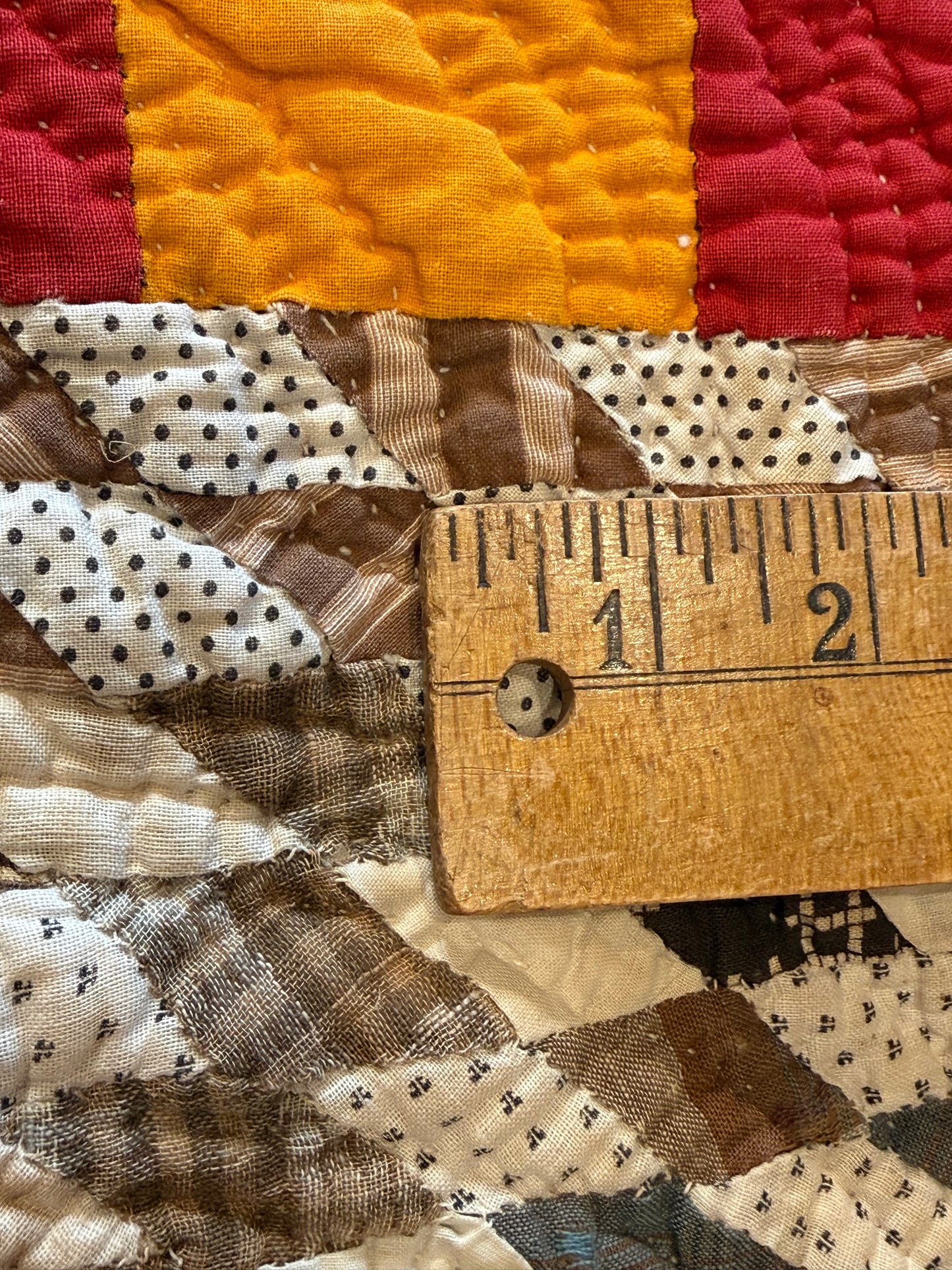 Southern  Star and Bars with Patchwork Border Quilt