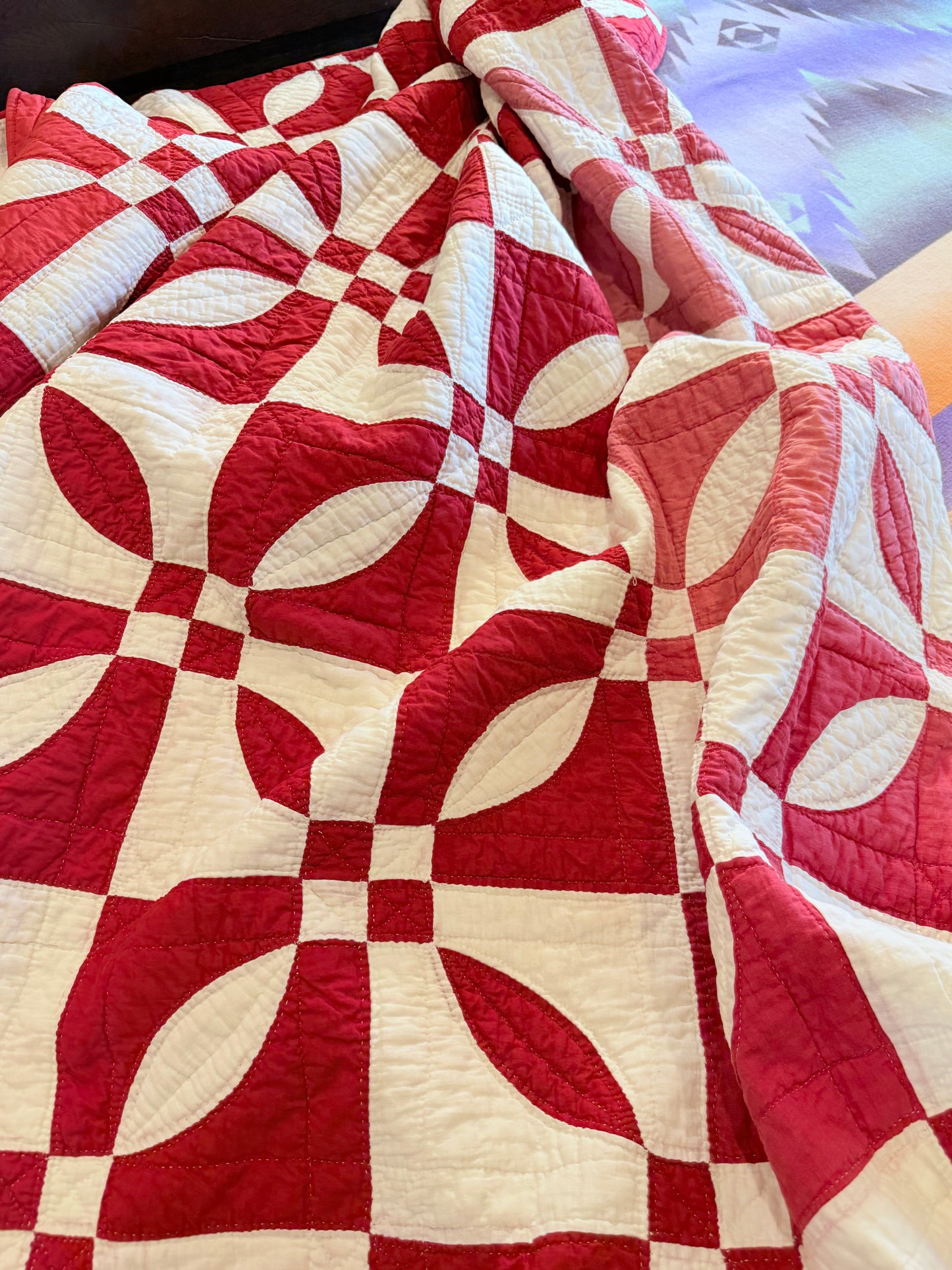 Red and White Rose Dream Quilt