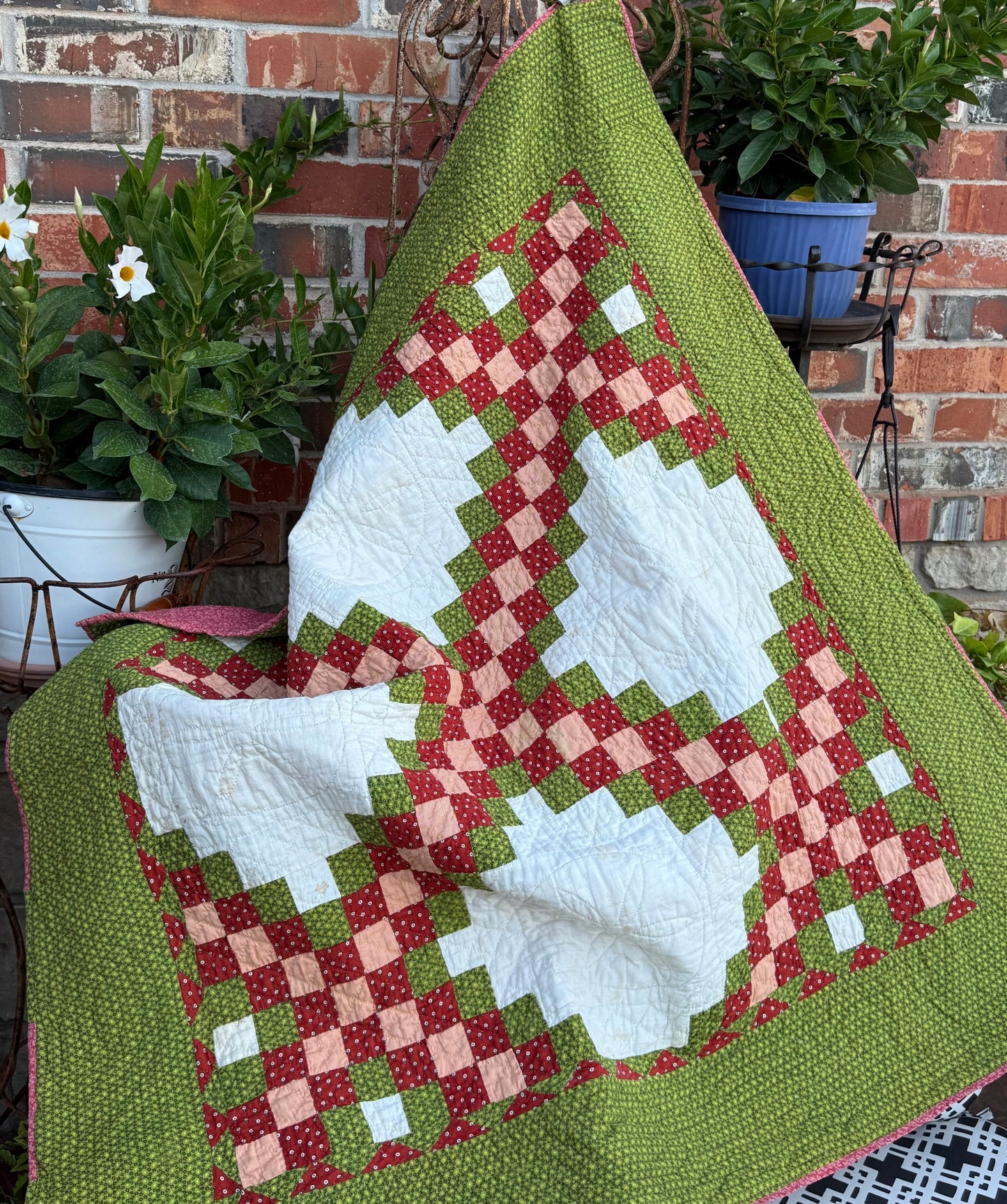 Triple Irish Chain Crib Quilt