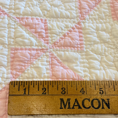 Pinwheels Pinks Crib Quilt