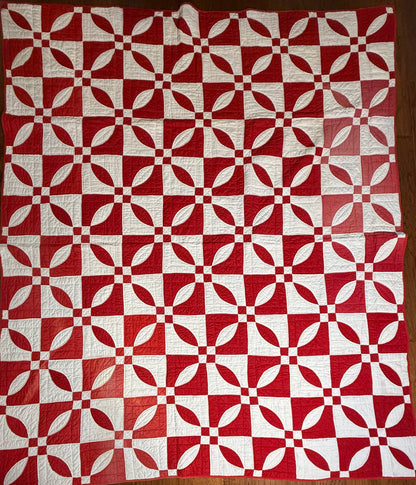 Red and White Rose Dream Quilt