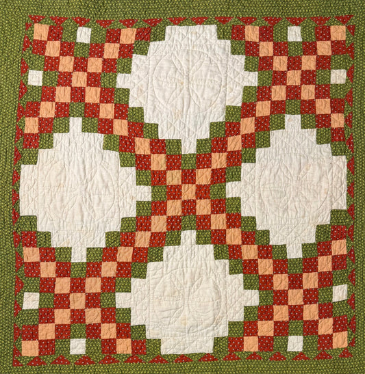 Triple Irish Chain Crib Quilt