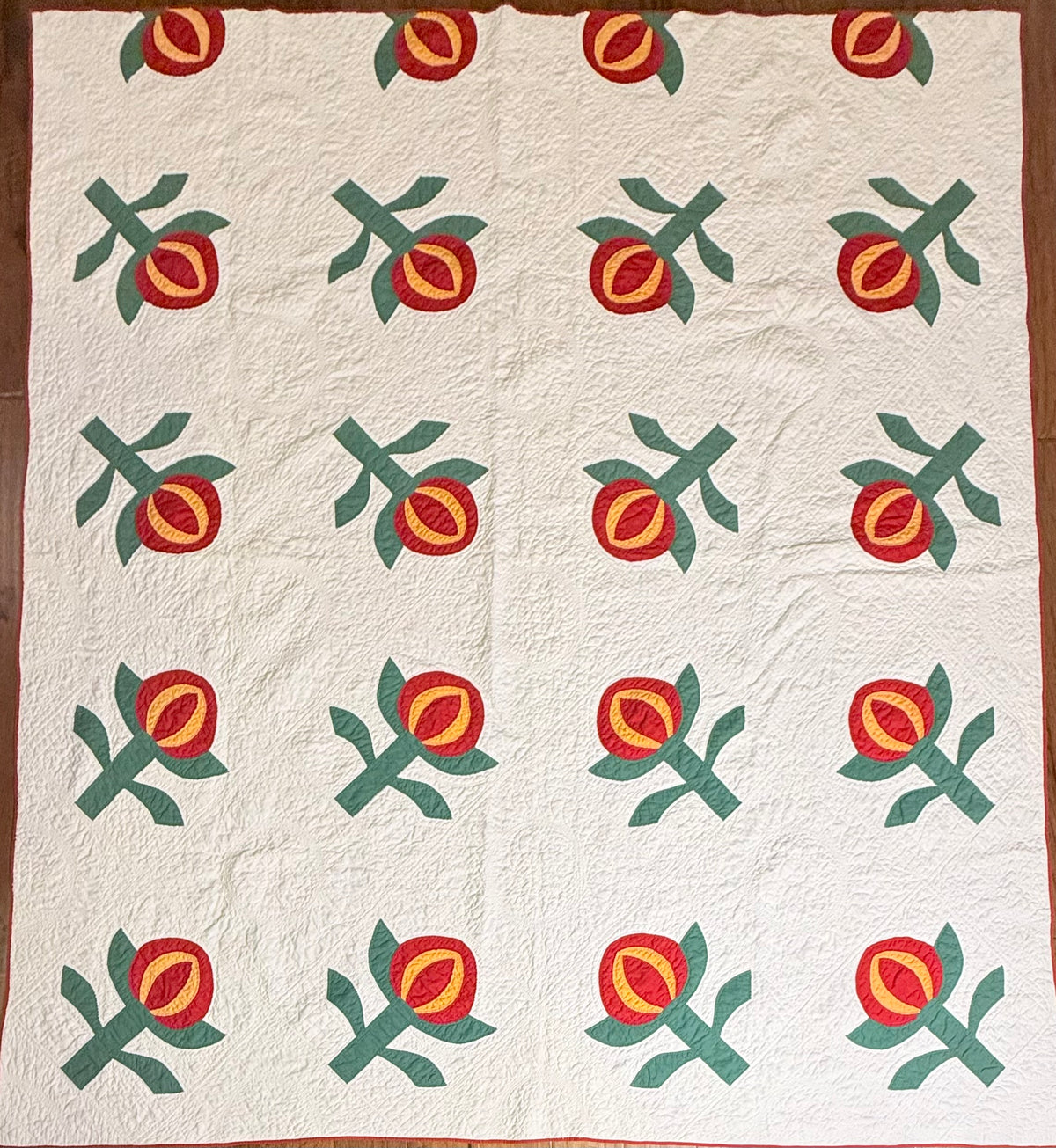 Love Apple Pieced Quilt