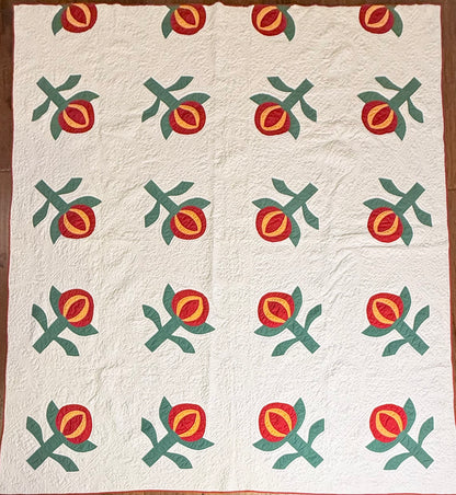 Love Apple Pieced Quilt
