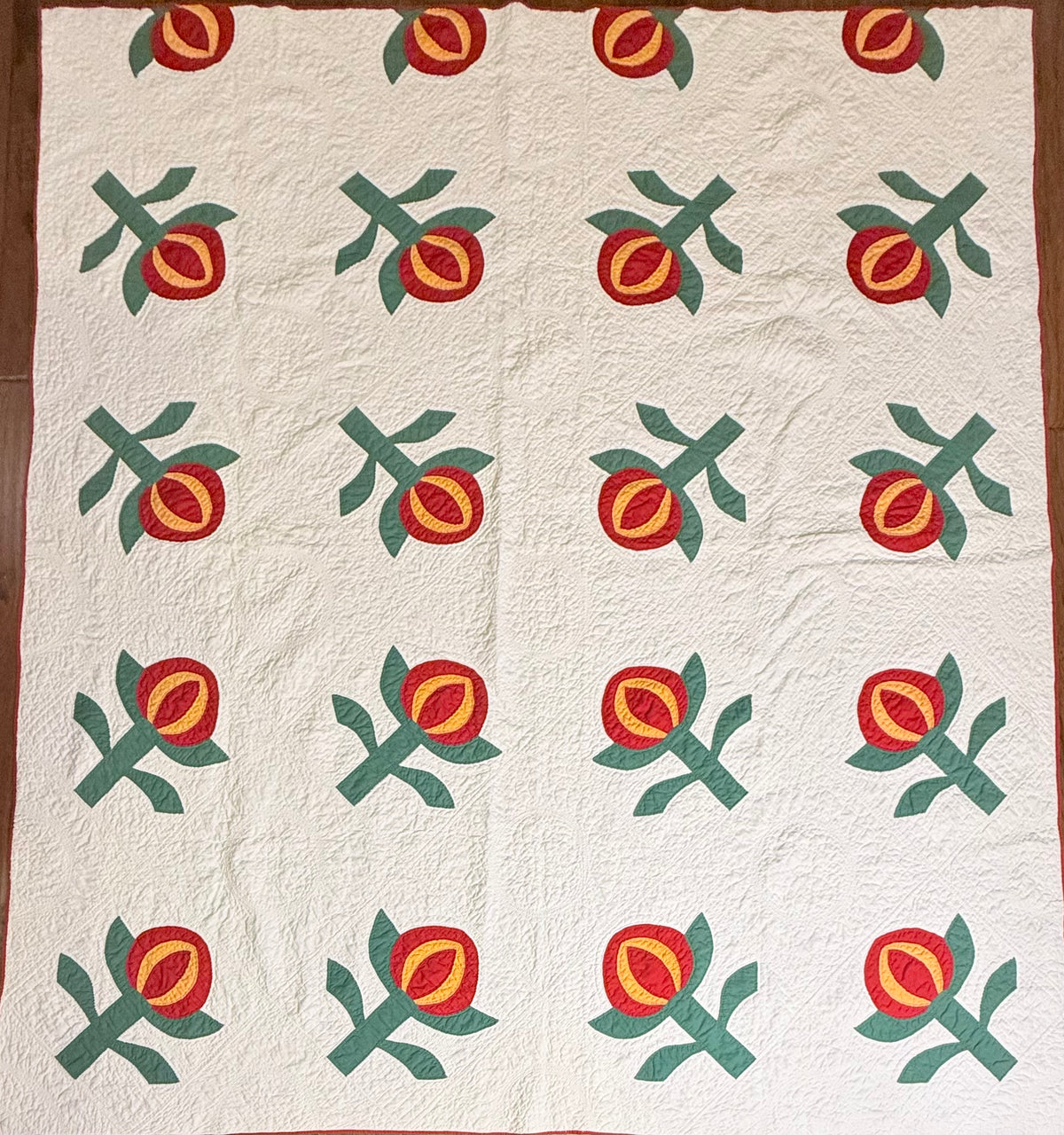 Love Apple Pieced Quilt