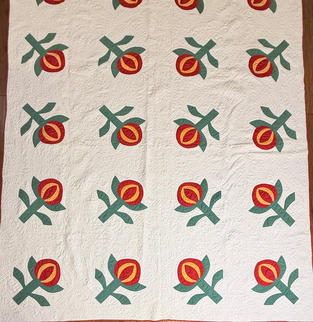 Love Apple Pieced Quilt