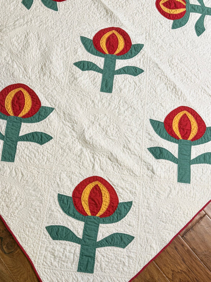 Love Apple Pieced Quilt