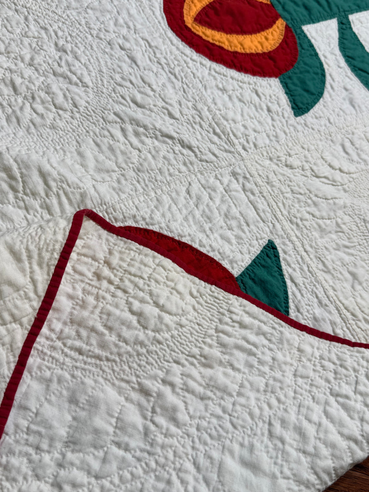 Love Apple Pieced Quilt