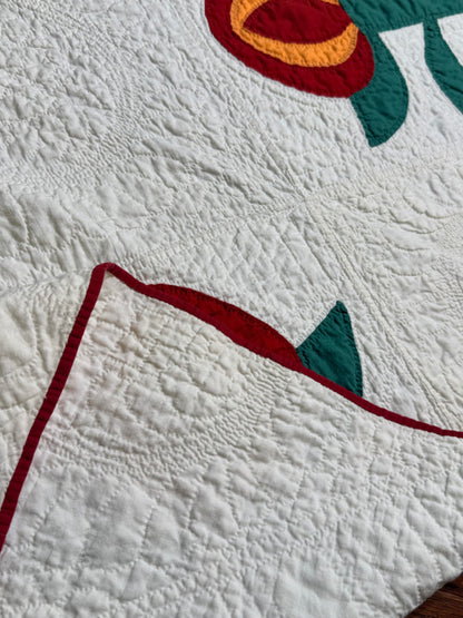 Love Apple Pieced Quilt