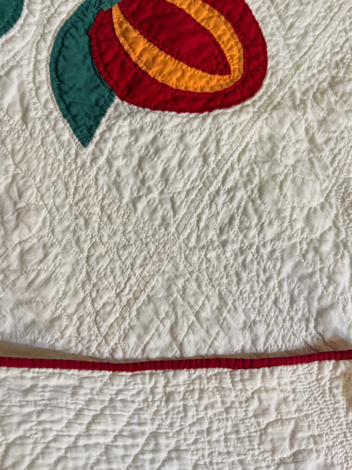 Love Apple Pieced Quilt